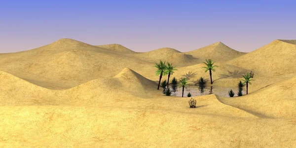 3d render of sand desert — Stock Photo, Image