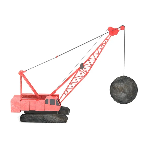 3d render of destruction crane — Stock Photo, Image