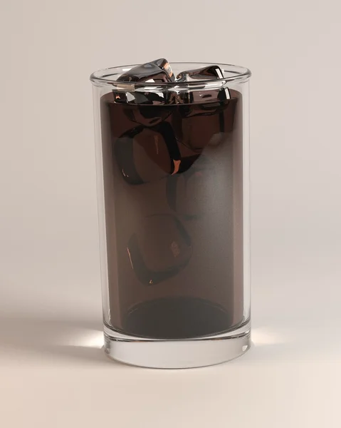 3D renderowania napojów w szklanych — Zdjęcie stockowe