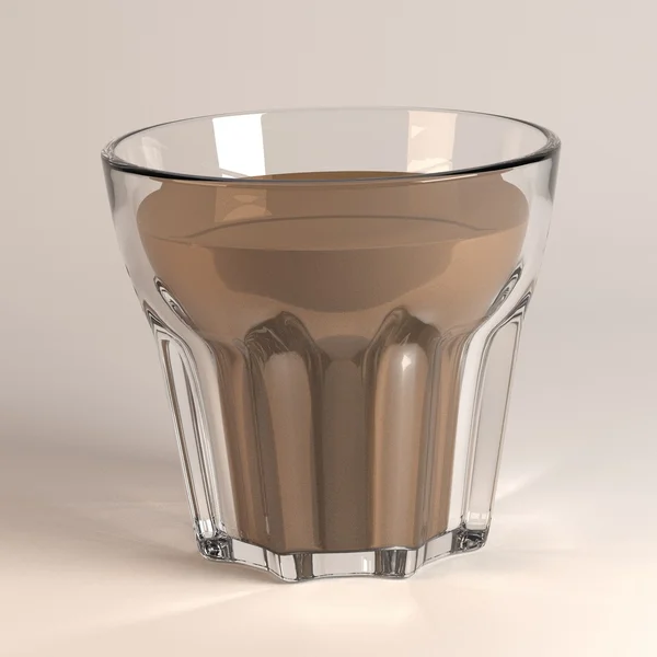 3D render van drank in glas — Stockfoto