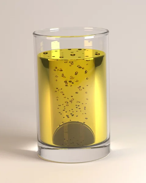 Meşrubat bardağına 3D render — Stok fotoğraf