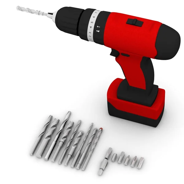 3d render of drill machine — Stock Photo, Image