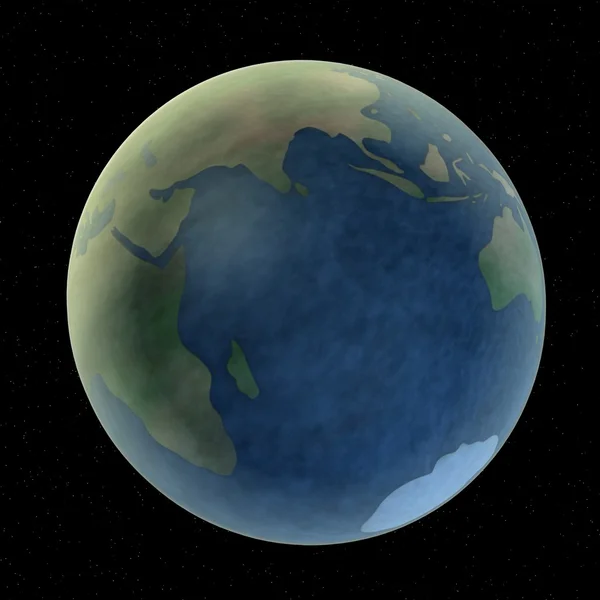 3D renderowania planety ziemi — Zdjęcie stockowe