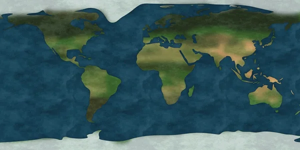 3D render van earth-kaart — Stockfoto