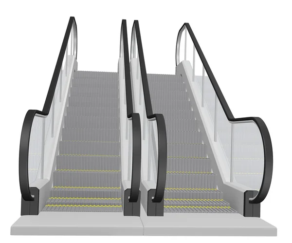 3D render mozgólépcső, lépcsők — Stock Fotó