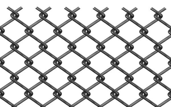 3d renderizado de valla de alambre —  Fotos de Stock