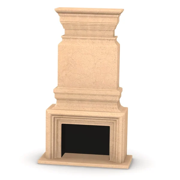 3d render of fire place — Stock Photo, Image