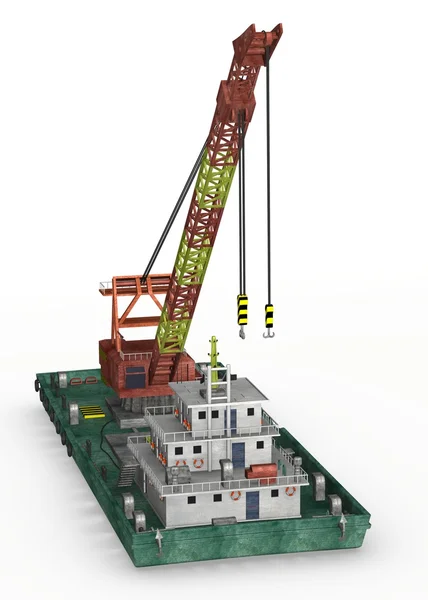 3d render of floating crane — Stock Photo, Image