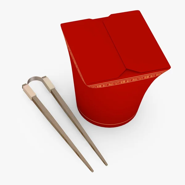 3d renderizado de caja de alimentos — Foto de Stock