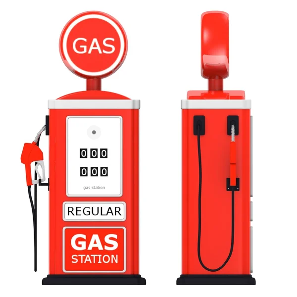3d renderizado de gasolinera — Foto de Stock