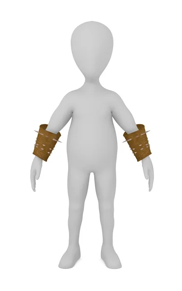 3d renderizado de personaje de dibujos animados con guante —  Fotos de Stock