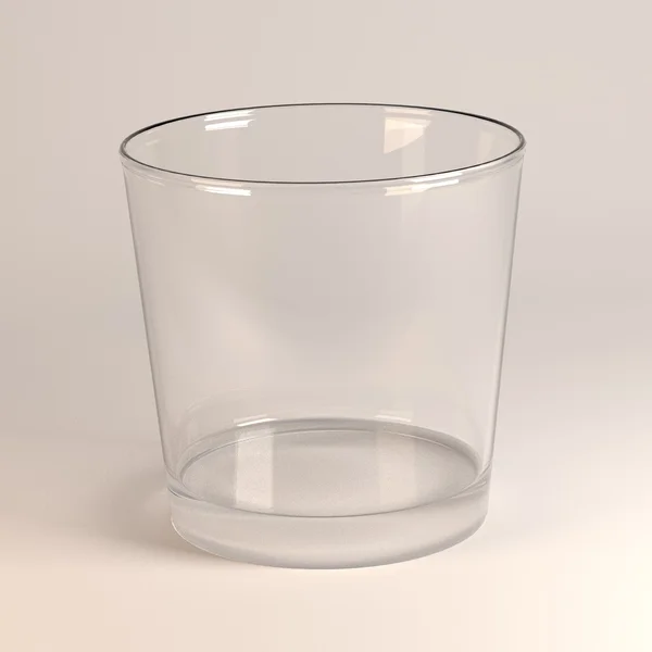 3d renderizado de vidrio vacío —  Fotos de Stock