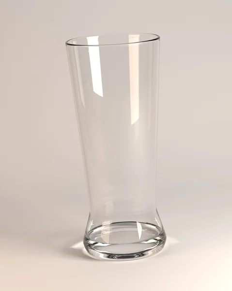 3D render van leeg glas — Stockfoto