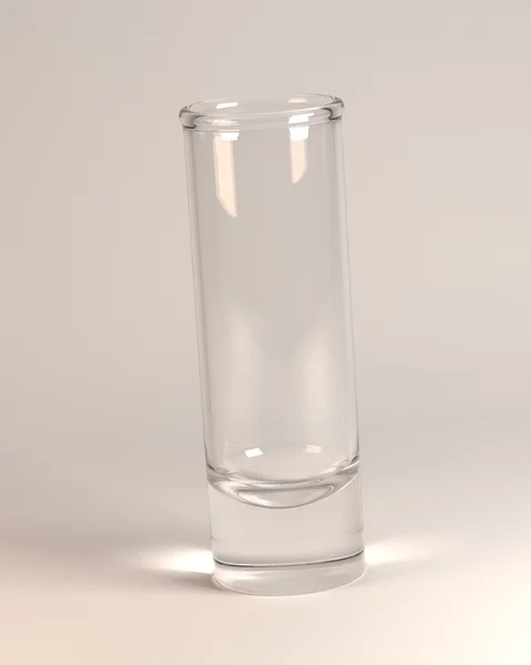 3d renderização de vidro vazio — Fotografia de Stock
