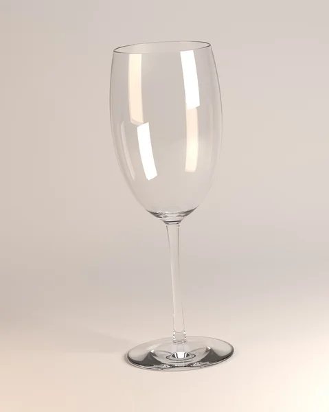 3d renderizado de vidrio vacío — Foto de Stock