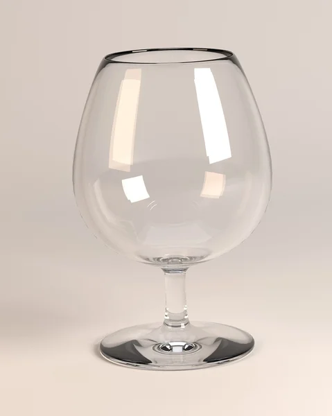 3d render of empty glass — Stock Photo, Image
