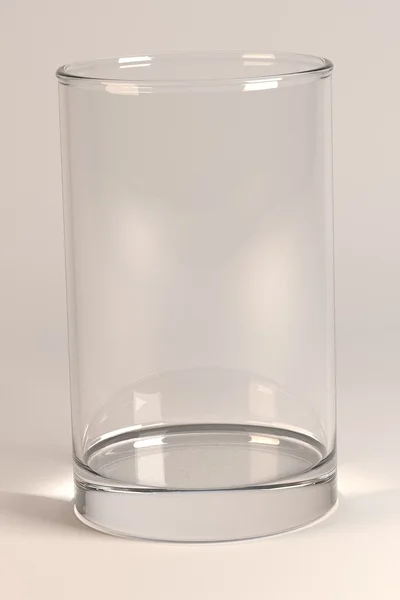 3D рендеринг пустого стекла — стоковое фото