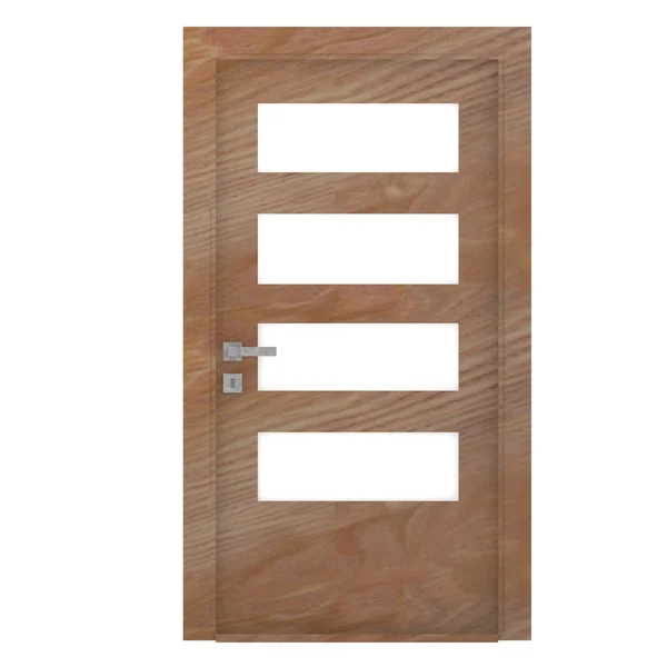 Render 3D klasyczne drzwi — Zdjęcie stockowe