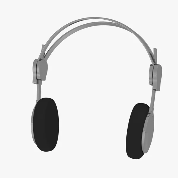 Renderização 3D de fones de ouvido — Fotografia de Stock