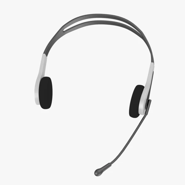Renderização 3D de fones de ouvido — Fotografia de Stock