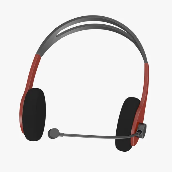 Render 3D słuchawki — Zdjęcie stockowe