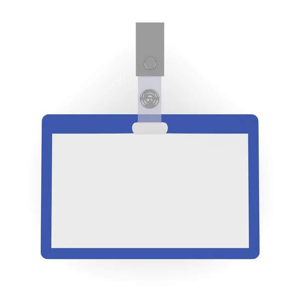 Rendering 3d del badge ID — Foto Stock