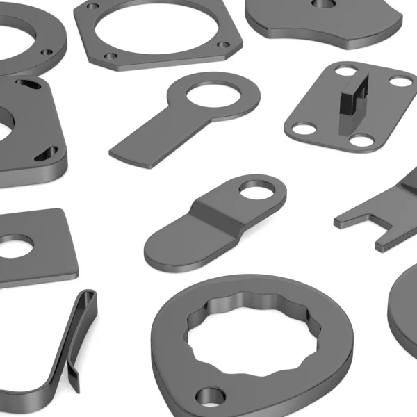 3D render van industriële onderdelen — Stockfoto