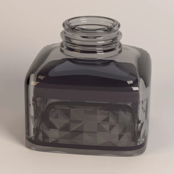 3D візуалізація чорнильного горщика — стокове фото
