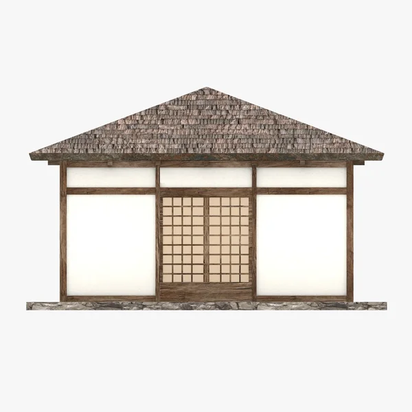 3D καθιστούν του ιαπωνικού οίκου — Φωτογραφία Αρχείου