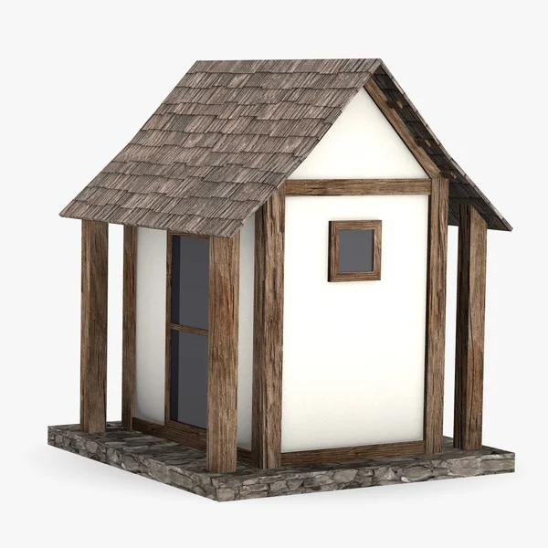 3D render van Japanse huis — Stockfoto