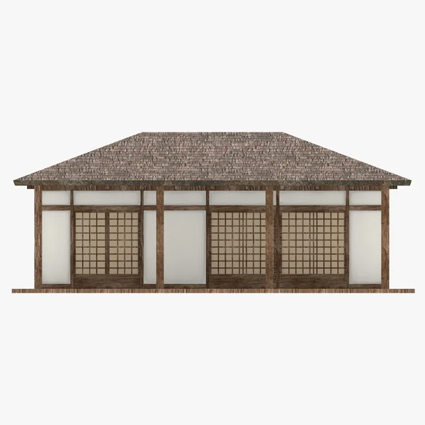 3D render av japanska hus — Stockfoto