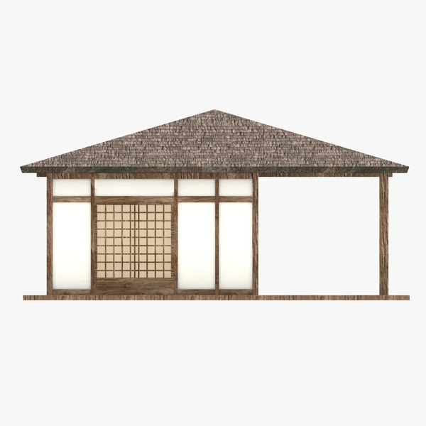 3D καθιστούν του ιαπωνικού οίκου — Φωτογραφία Αρχείου