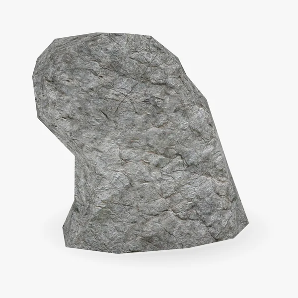 3D render van lowpoly steen — Stockfoto