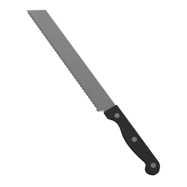 부엌 칼의 3d 렌더링 — 스톡 사진