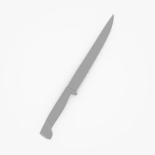 3D рендеринг металлического ножа — стоковое фото