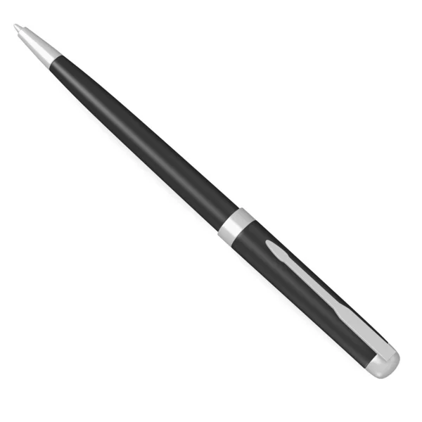 豪华钢笔的 3d 呈现器 — 图库照片