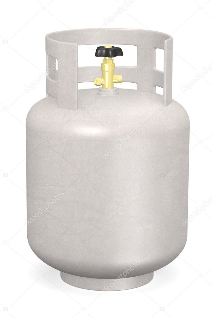 3d render of gas container