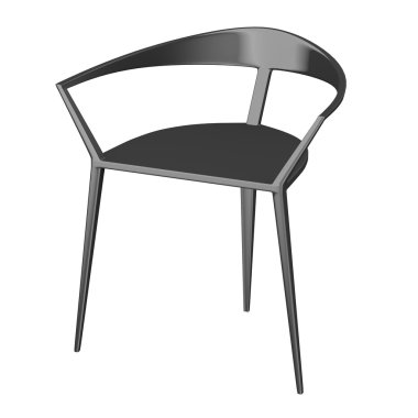 3D render modern sandalye