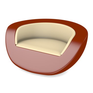 3D render modern sandalye