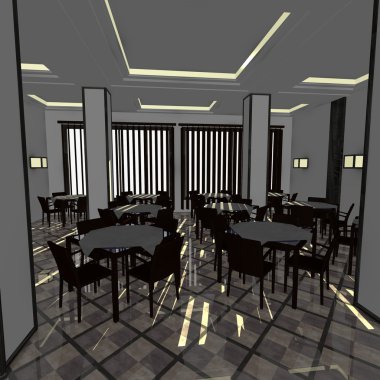 3D RESTAURANT İŞARETİ