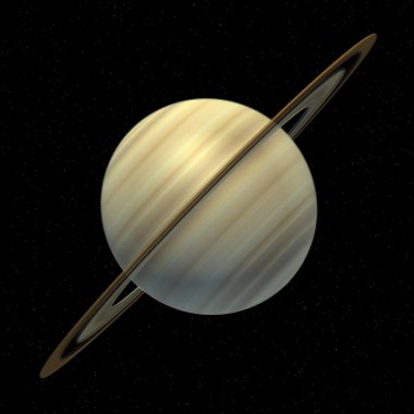 3d render of saturnus planet clipart