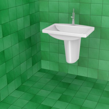 3D render banyo karoları