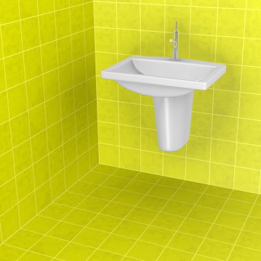 3D render banyo karoları