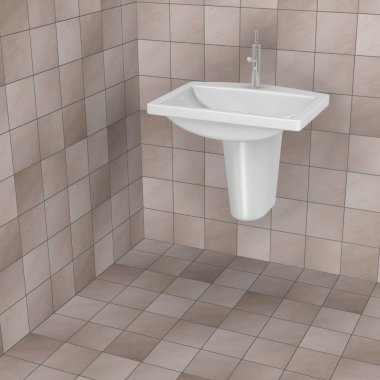 3D render banyo karoları