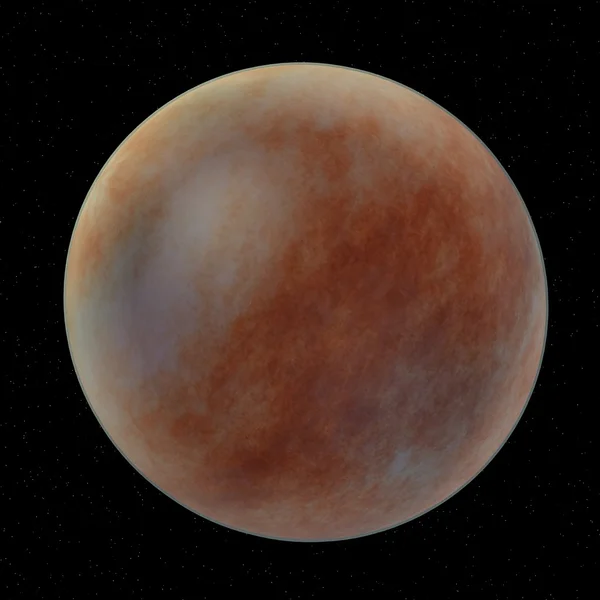 Rendering 3d del pianeta Marte — Foto Stock