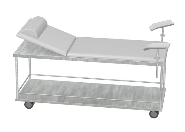 3D візуалізація лікарняного ліжка — стокове фото