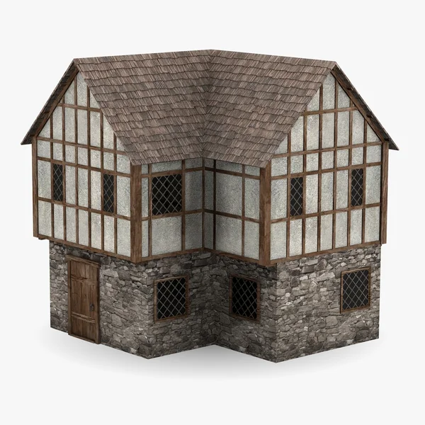 3d renderizado de edificio medieval — Foto de Stock