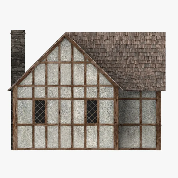 3D-Darstellung des mittelalterlichen Gebäudes — Stockfoto