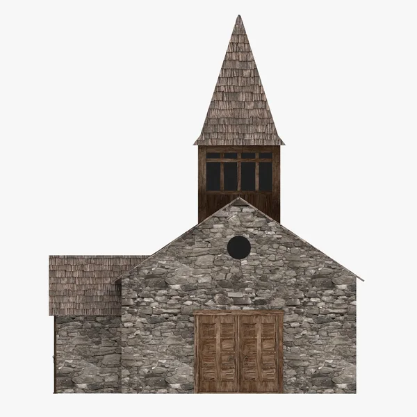 3d renderização de edifício medieval — Fotografia de Stock