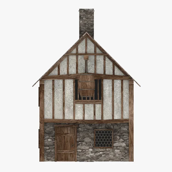 中世の建物の 3 d レンダリング — ストック写真